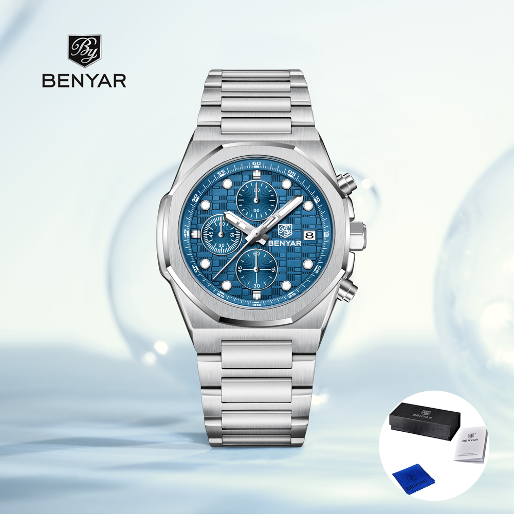 Best Luxury Quartz Watch - BENYAR – montre-bracelet à Quartz pour