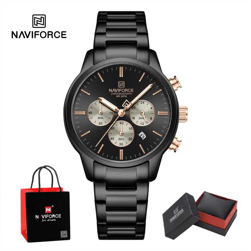 Luxury Watch Box - NAVIFORCE Montre Chronographe à Quartz pour