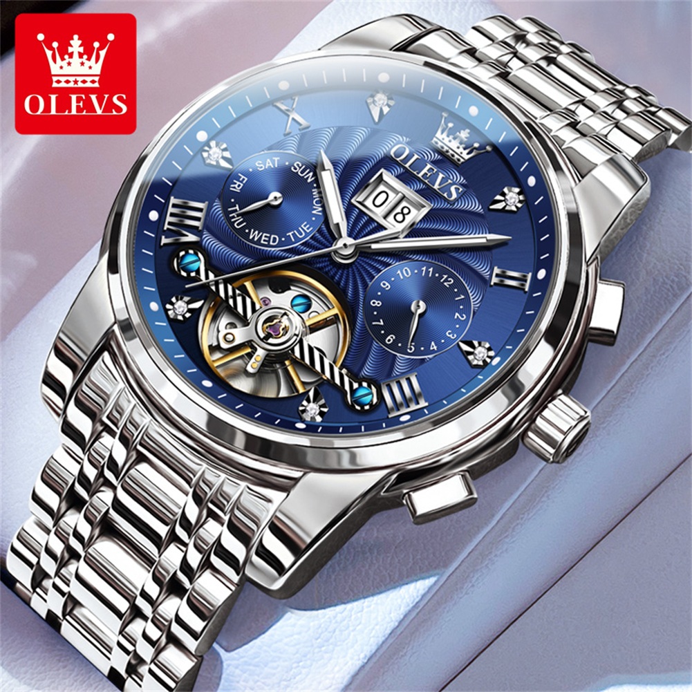 Luxury Watch Collection Box - Montres OLEVS 9910 de marque originale