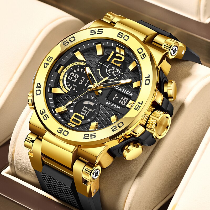 Luxury Watch Collection Box - FOXBOX-Montre de plongée étanche pour homme,