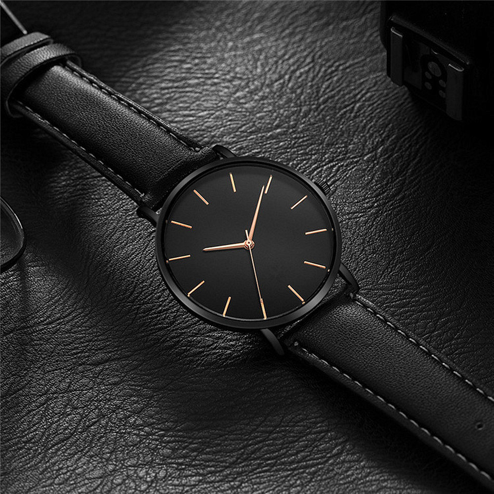 Luxury Watch Exhibition - Style Simple analogique Quartz montre pour
