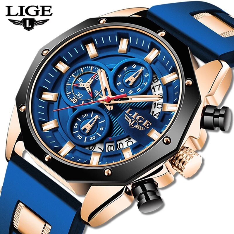 LIGE-Montre de sport en silico - Luxury Watch Manufacturers avis et prix