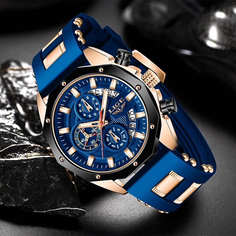 LIGE-Montre de sport en silico - Luxury Watch Manufacturers avis et prix