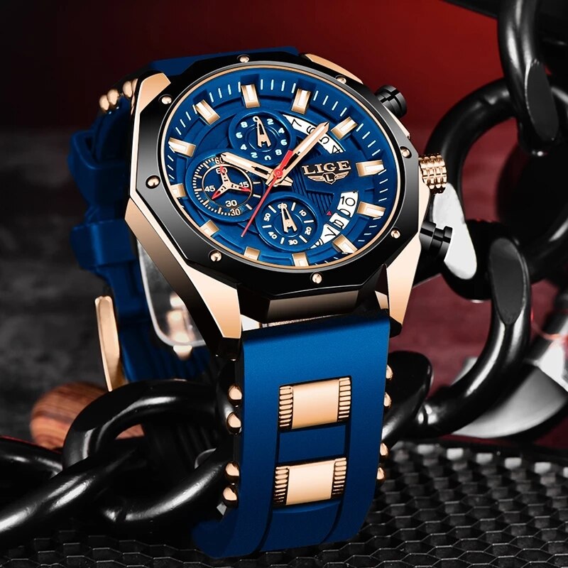 LIGE-Montre de sport en silico - Luxury Watch Manufacturers avis et prix