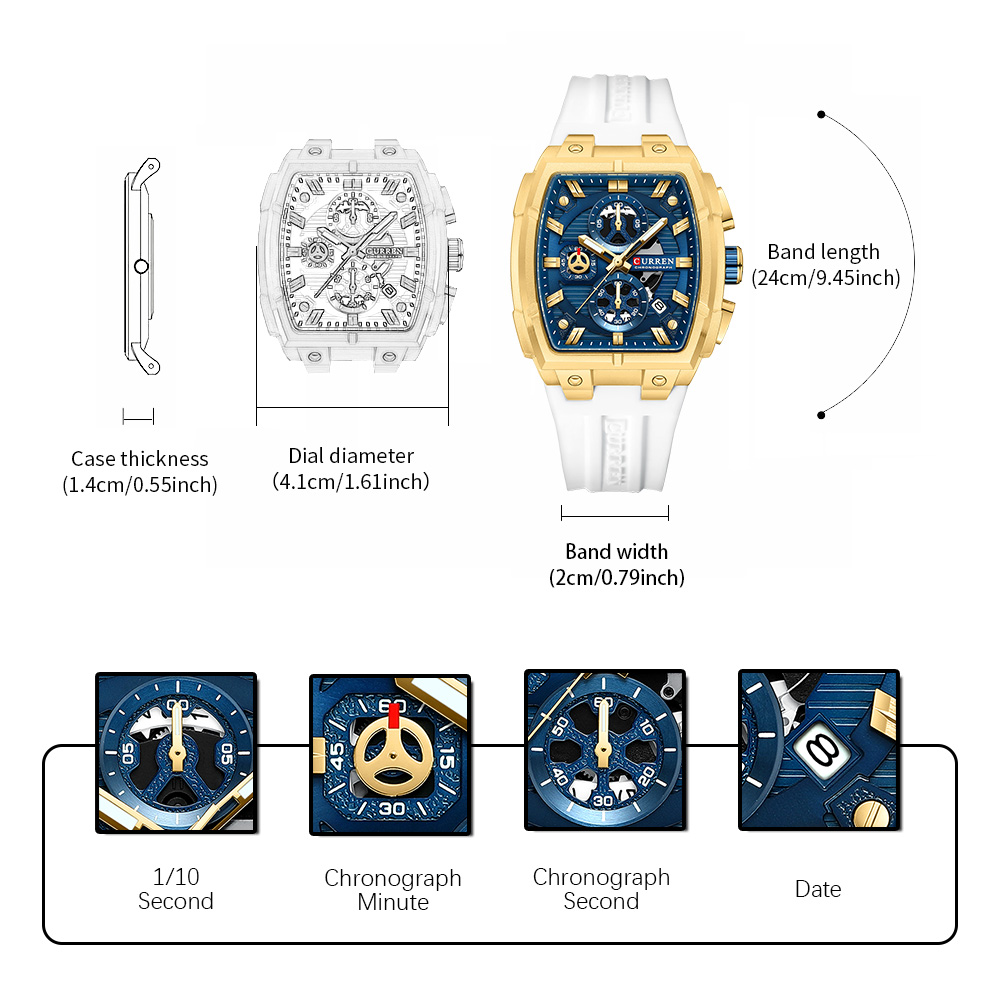 Montre vintage de luxe CURREN  - Best Luxury Quartz Watch avis et prix