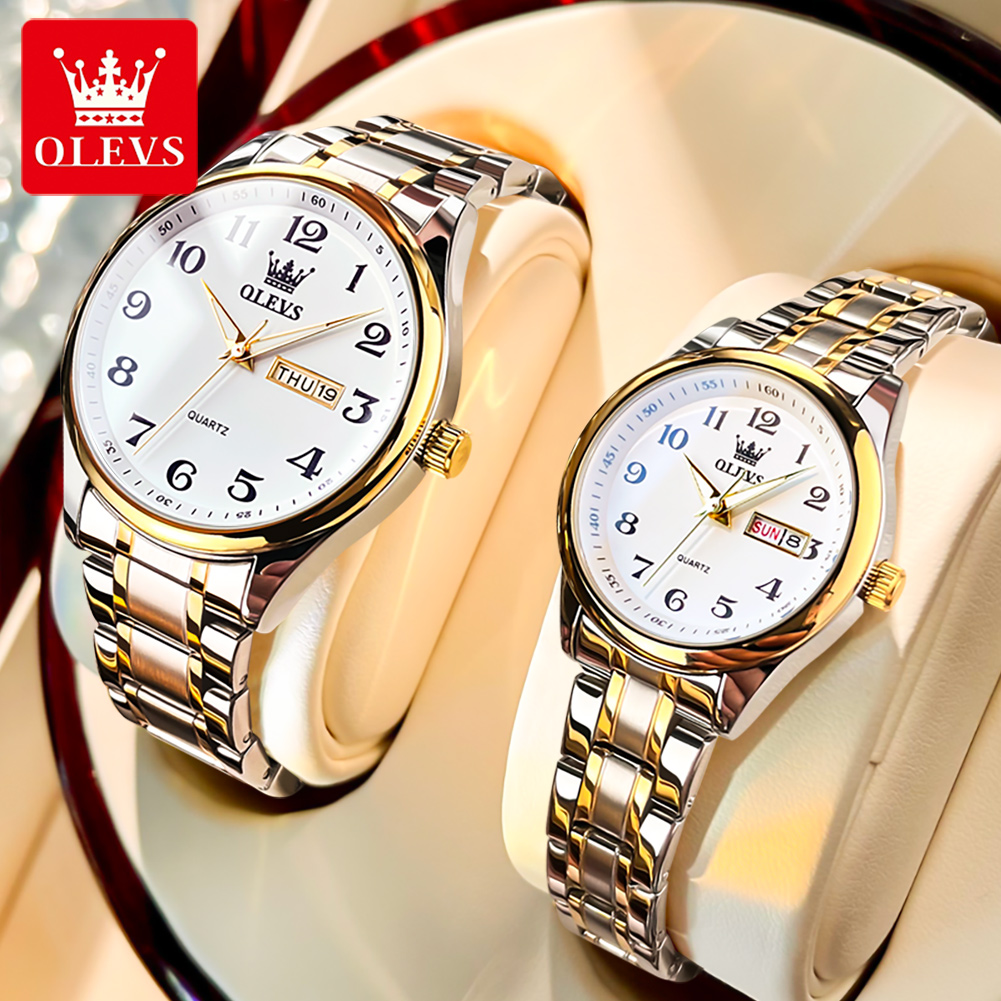 OLEVS nouvelle mode Couple mon - Best Luxury Quartz Watch avis et prix